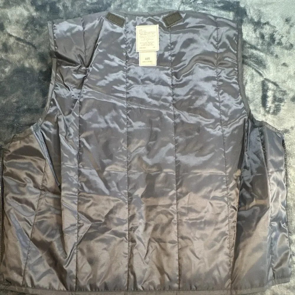 Defense Logistics Agency USAF Men’s Blue Full Zip Jacket Removable Liner 44R